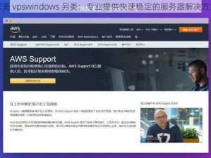 欧美 vpswindows 另类：专业提供快速稳定的服务器解决方案